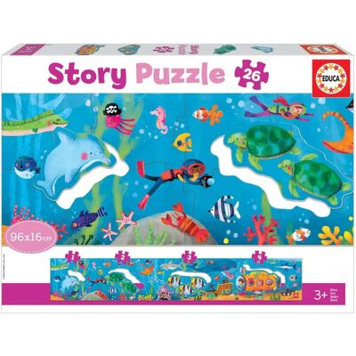 Educa Podmořský Svět Puzzle - 26 Dílků Educa Podmořský Svět Puzzle - 26 Dílků