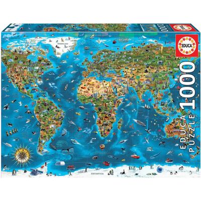 Puzzle Educa 19022 - 1000 dílků - Puzzle - Vzdělávací a Dekorativní Puzzle Educa 19022 - 1000 dílků - Puzzle - Vzdělávací a Dekorativní