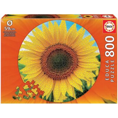 Educa Borras Sonnenblumen Runder Puzzle - 800 Teile - Puzzle Educa Borras Sonnenblumen Runder Puzzle - 800 Teile - Puzzle