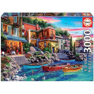 Educa 19052 Puzzel - Zonsondergang in Como Italië - 3000 Stukjes Educa 19052 Puzzel - Zonsondergang in Como Italië - 3000 Stukjes