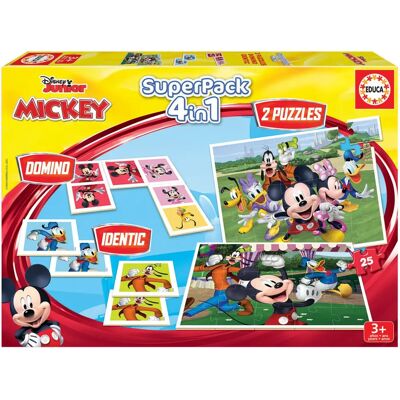 Educa Mickey und Freunde Puzzle-Set - 4 in 1 Holzpuzzles Educa Mickey und Freunde Puzzle-Set - 4 in 1 Holzpuzzles