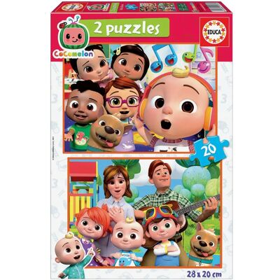 CoComelon 2x Puzzle - 20 Pièces - Jeu Éducatif pour Enfants - Publicité CoComelon 2x Puzzle - 20 Pièces - Jeu Éducatif pour Enfants - Publicité