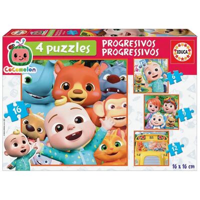 Puzzle Educa Borras CoComelon - 4-v-1, 6-9-12-16 dílků Puzzle Educa Borras CoComelon - 4-v-1, 6-9-12-16 dílků