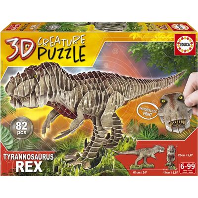 Educa T-Rex 3D Puzzle - Zvířata - 82 dílky Educa T-Rex 3D Puzzle - Zvířata - 82 dílky