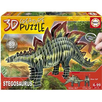 Educa 3D Tvora Dinosaur Puzzles - Stegosaurus - Hračky Educa 3D Tvora Dinosaur Puzzles - Stegosaurus - Hračky