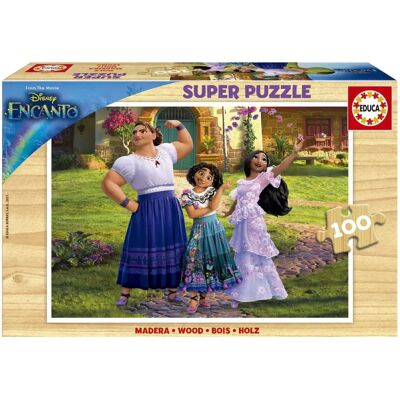 Puzzle Educa Disney Encanto - 100 Dřevěných Kousků - 6-8 let Puzzle Educa Disney Encanto - 100 Dřevěných Kousků - 6-8 let