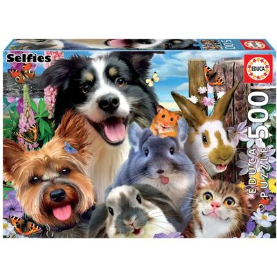 Educa Yard Buddies Selfie Pussel - 500 delar Educa Yard Buddies Selfie Pussel - 500 delar