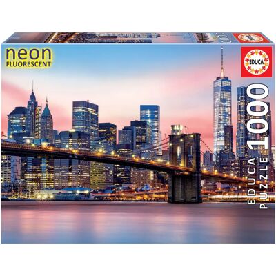 Educa Borras 19269 Neon Brooklyn Bridge 1000 Teile Puzzle - Puzzle Educa Borras 19269 Neon Brooklyn Bridge 1000 Teile Puzzle - Puzzle