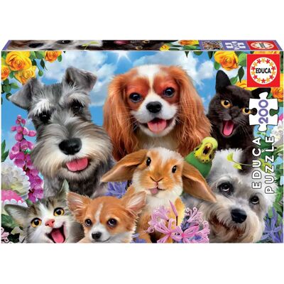 Educa 19293 Puzzle - Haustierparade, 200 Stück, Bunt - Puzzle Typ Educa 19293 Puzzle - Haustierparade, 200 Stück, Bunt - Puzzle Typ