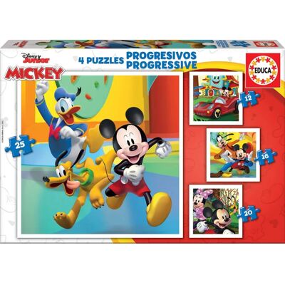 Educa Mickey & Friends Progressiv Puzzles - Puzzle Educa Mickey & Friends Progressiv Puzzles - Puzzle