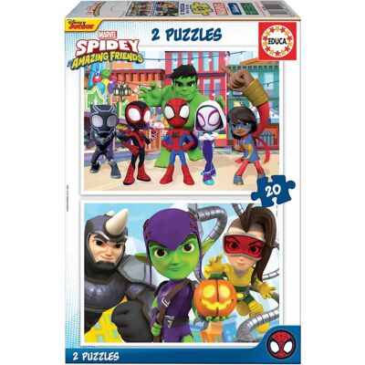 Conjunto de Rompecabezas Educa Spidey & Sus increíbles amigos - 20 piezas Conjunto de Rompecabezas Educa Spidey & Sus increíbles amigos - 20 piezas