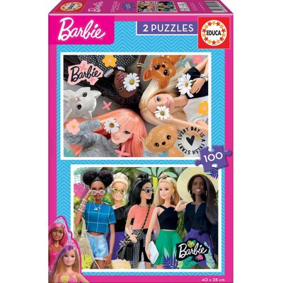 Ensemble de 2 puzzles Barbie 100 pièces - Puzzle - Publicité Ensemble de 2 puzzles Barbie 100 pièces - Puzzle - Publicité