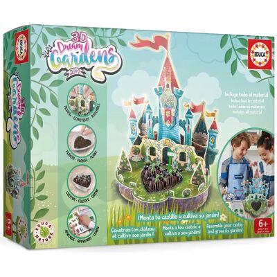 Educa Borras Dream Gardens 3D - Ensemble Jardin Miniature et Château Créatif - Publicité Educa Borras Dream Gardens 3D - Ensemble Jardin Miniature et Château Créatif - Publicité