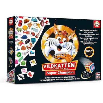 Educa Vildkatten Super Champion Brädspel - Utbildande Familjespel Educa Vildkatten Super Champion Brädspel - Utbildande Familjespel