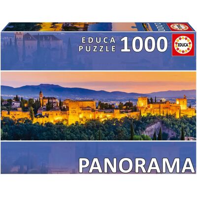 Puzzle Educa 1000 kusů - Alhambra v Granadě - Architektura a Památka - Pestrý Puzzle Educa 1000 kusů - Alhambra v Granadě - Architektura a Památka - Pestrý
