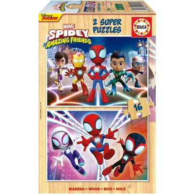 Ensemble de puzzles Educa Spidey & Ses Amis - 16 Pièces Duo Ensemble de puzzles Educa Spidey & Ses Amis - 16 Pièces Duo