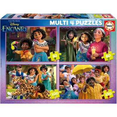 Educa Borras Puzzle Encanto 4en1 - Puzzle Educa Borras Puzzle Encanto 4en1 - Puzzle