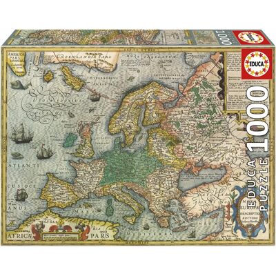 Educa 19624 Puzzle - Karte von Europa - 1000 Stück - Puzzle Typ: Karte Educa 19624 Puzzle - Karte von Europa - 1000 Stück - Puzzle Typ: Karte