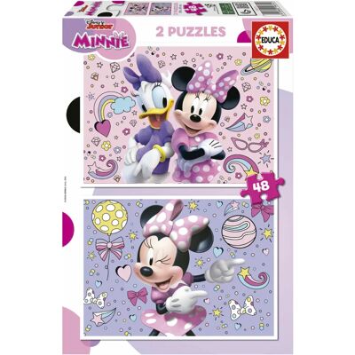 Educa Minnie Mouse Puzzelset - 48 Stuks voor Kinderen Educa Minnie Mouse Puzzelset - 48 Stuks voor Kinderen