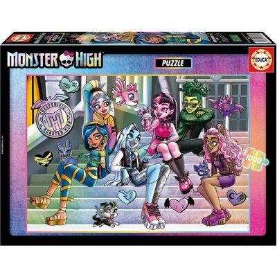 Puzzle Monster High Educa - 1000 Pièces - Puzzle pour Adultes - Publicité Puzzle Monster High Educa - 1000 Pièces - Puzzle pour Adultes - Publicité