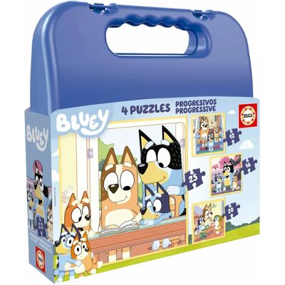 Sada 4 puzzle Educa Bluey - Dětská hra Sada 4 puzzle Educa Bluey - Dětská hra