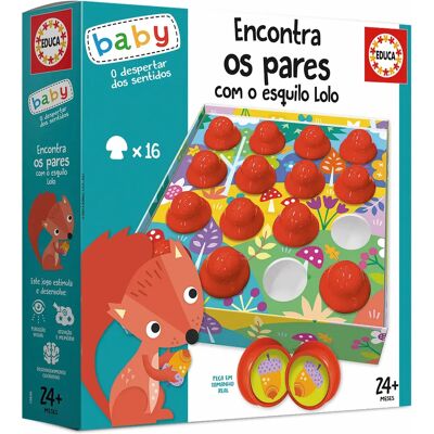 Educa 19846 Brinquedo Educativo - Jogo da Memória com Esquilo Lolo Educa 19846 Brinquedo Educativo - Jogo da Memória com Esquilo Lolo