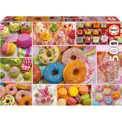 Educa Puzzle 500 Kusů Collage Sladké Párty Educa Puzzle 500 Kusů Collage Sladké Párty