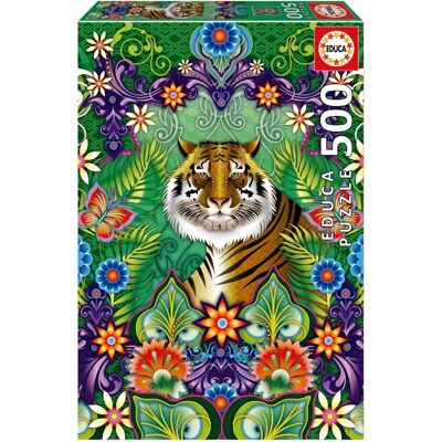 Puzzle Educa Tygra Bengálského 500 Dílků - Puzzle Puzzle Educa Tygra Bengálského 500 Dílků - Puzzle
