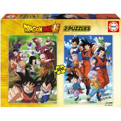 Educa Dragon Ball Puzzel - 2x500 Stukjes voor 11+ Educa Dragon Ball Puzzel - 2x500 Stukjes voor 11+