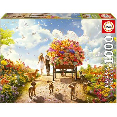 Educa 1000 Stück - Tragen Blumen Puzzle - Puzzle Educa 1000 Stück - Tragen Blumen Puzzle - Puzzle