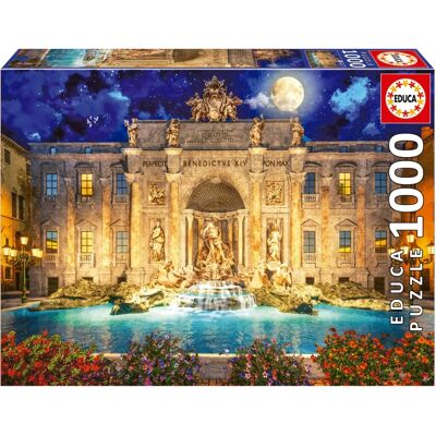 Educa Trevi Fontein Puzzel - 1000 Stukken Educa Trevi Fontein Puzzel - 1000 Stukken