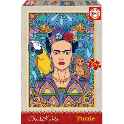 Educa Frida Kahlo Puzzle 1500 Stück - Fördert Sinne och Kreativitet Educa Frida Kahlo Puzzle 1500 Stück - Fördert Sinne och Kreativitet