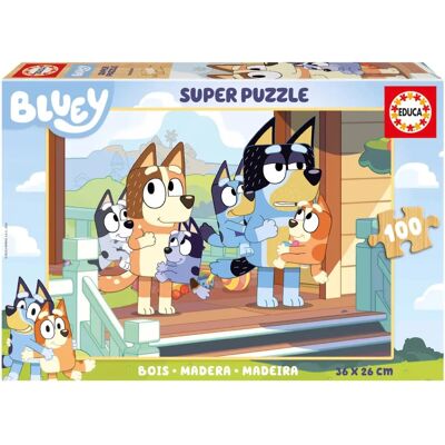 Puzzle drewniane Bluey Educa - 100 Elementów dla Dzieci Puzzle drewniane Bluey Educa - 100 Elementów dla Dzieci