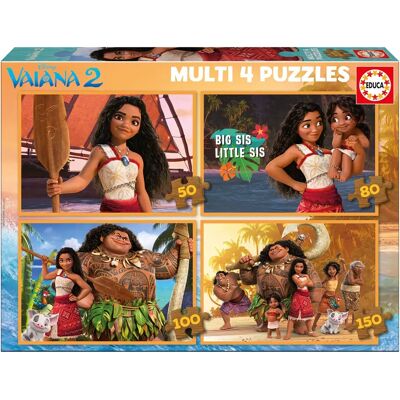 Vaiana Multi Puzzel - Puzzle - Educatief Plezier Vaiana Multi Puzzel - Puzzle - Educatief Plezier