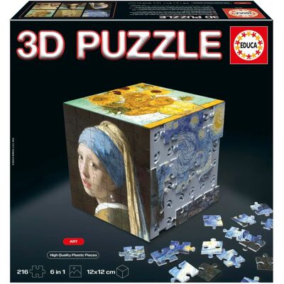Educa Arte 3D Puzzle Krychle Educa Arte 3D Puzzle Krychle