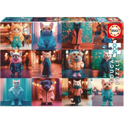 Puzzle Educa 20219 Mode Dieren - Puzzel Puzzle Educa 20219 Mode Dieren - Puzzel