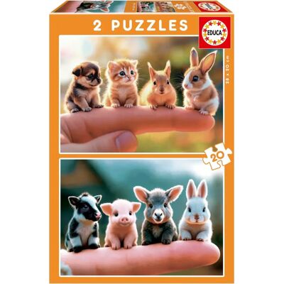 Puzzle Educa Baby Animals - 2 jednostki - Puzzle Puzzle Educa Baby Animals - 2 jednostki - Puzzle