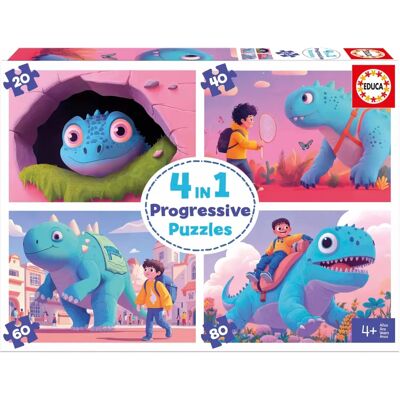 Educa Dinosauriers Puzzle-Set - Für Kinder 4+ Mehrfarbig Educa Dinosauriers Puzzle-Set - Für Kinder 4+ Mehrfarbig