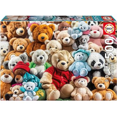 Puzzle Educa Teddy Bears - Kinder Dieren 500 stuks Puzzle Educa Teddy Bears - Kinder Dieren 500 stuks