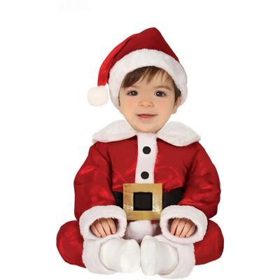 Dětský kostým Santa od Lacey Wigs - Červená Bílá Černá 12-18 měsíců Dětský kostým Santa od Lacey Wigs - Červená Bílá Černá 12-18 měsíců