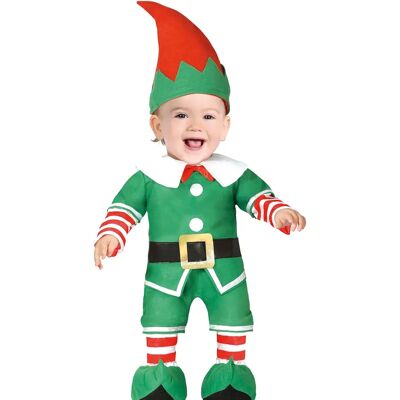 Strój elf na Boże Narodzenie dla niemowląt - Zielony/Czerwony/Biały, 12-18 miesięcy Strój elf na Boże Narodzenie dla niemowląt - Zielony/Czerwony/Biały, 12-18 miesięcy
