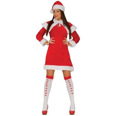 Fiestasguirca Santa Girl kostým pro ženy - Červená, Model M - Vánoční a karnevalový kostým Fiestasguirca Santa Girl kostým pro ženy - Červená, Model M - Vánoční a karnevalový kostým
