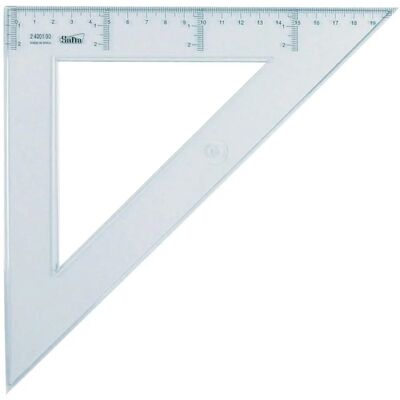 Ensemble Carré Safta 30cm - Cristal Transparent pour Enfants - Publicité Ensemble Carré Safta 30cm - Cristal Transparent pour Enfants - Publicité