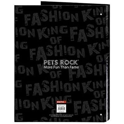 Dossier Pets Rock Safta - Couverture Rigide, 4 Anneaux, Format A4 Dossier Pets Rock Safta - Couverture Rigide, 4 Anneaux, Format A4