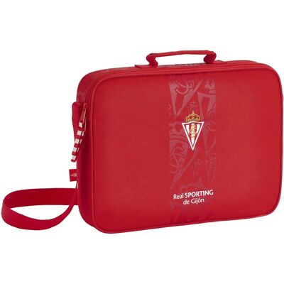 Sac d'école Rouge Real Sporting de Gijón - Sac à dos - Publicité Sac d'école Rouge Real Sporting de Gijón - Sac à dos - Publicité