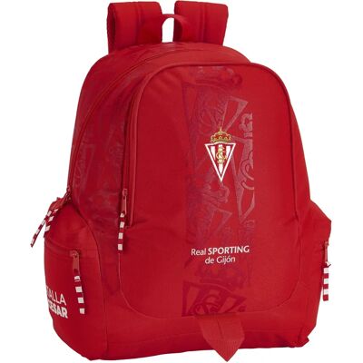 Czerwony Plecak Szkolny Real Sporting de Gijón - Sportowy Czerwony Plecak Szkolny Real Sporting de Gijón - Sportowy
