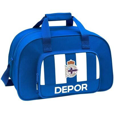 R. C. Deportivo de La Coruña Bolsa de Deporte Azul Blanco - Bolsa de deporte - Poliéster - 23 L - 40x24x23 cm R. C. Deportivo de La Coruña Bolsa de Deporte Azul Blanco - Bolsa de deporte - Poliéster - 23 L - 40x24x23 cm