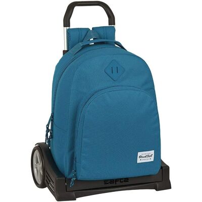 BlackFit8 Egeo Blue - Szkolny plecak na kółkach BlackFit8 Egeo Blue - Szkolny plecak na kółkach