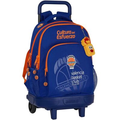 Zaino scolastico Valencia Basket - 2 scomparti - Blu arancione Zaino scolastico Valencia Basket - 2 scomparti - Blu arancione