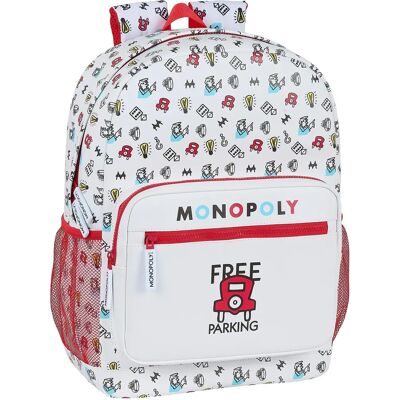 Zaino da scuola Monopoly bianco - Zaino Zaino da scuola Monopoly bianco - Zaino